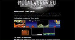 Desktop Screenshot of moonlander.eu